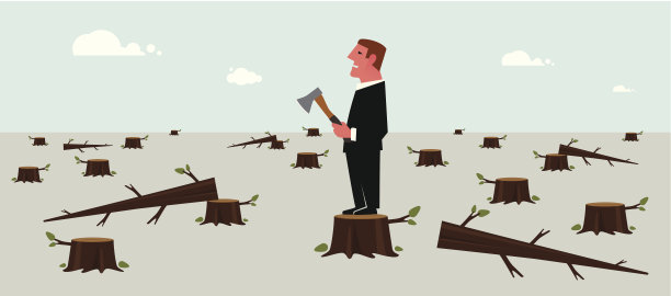 砍伐森林图片下载