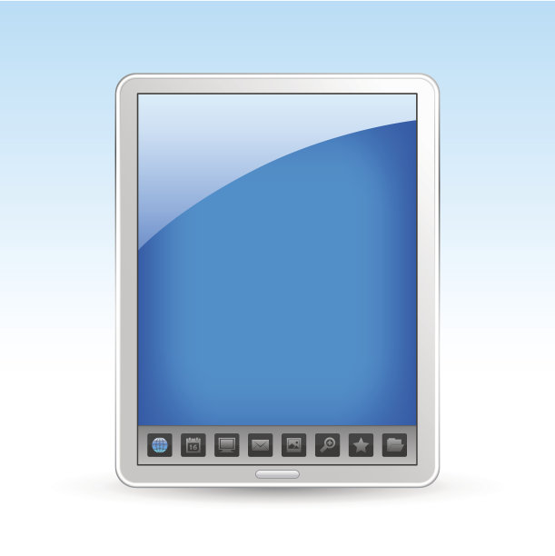 带有图标栏的平板电脑图片下载