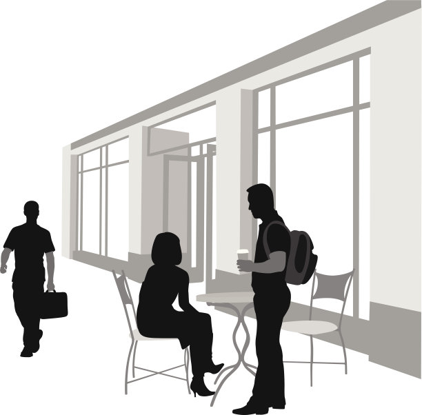 随意的矢量剪影图片下载