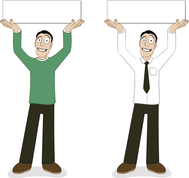 头部上方男性姿势标志图片下载