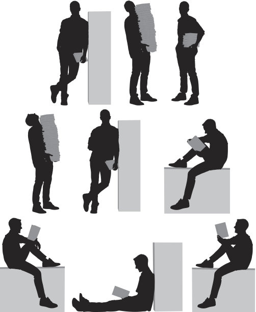 多幅男性拿着书的照片图片下载