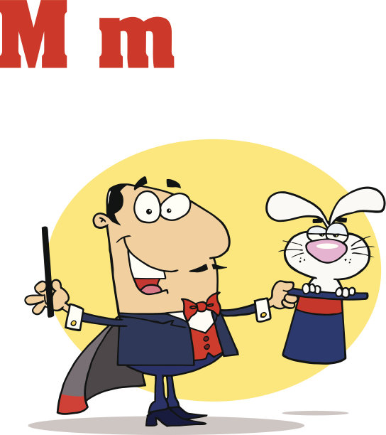 卡通字母M图片下载