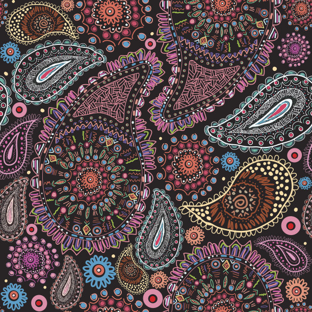 佩斯利无缝模式图片下载