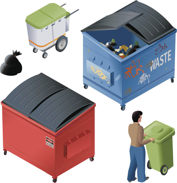 废物容器素材图片