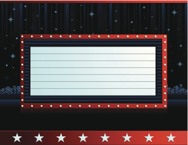 标签上画着星星，中间是红色的边框图片下载