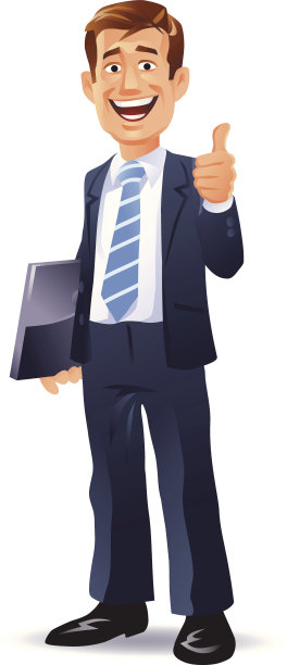 商人竖起大拇指图片下载