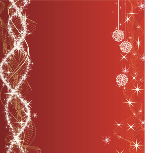 红色圣诞背景图片下载