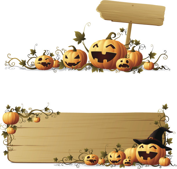 万圣节南瓜藤-标志图片下载