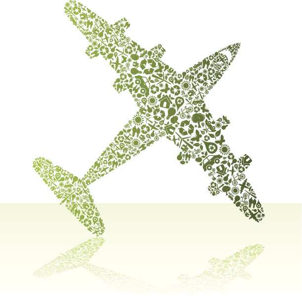 环保绿色飞机图片下载