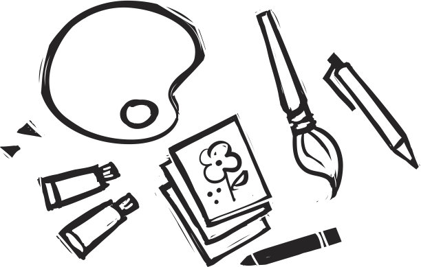 美术用品图片下载