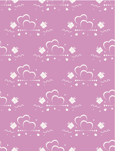 无缝背景的情人节问候图片下载