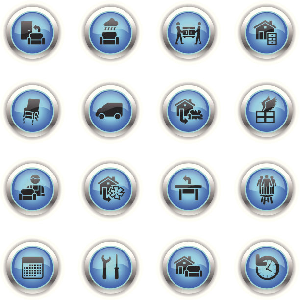 蓝色图标-家具交付图片下载