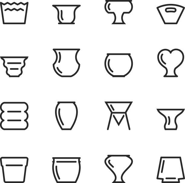 锅轮廓图标图片下载