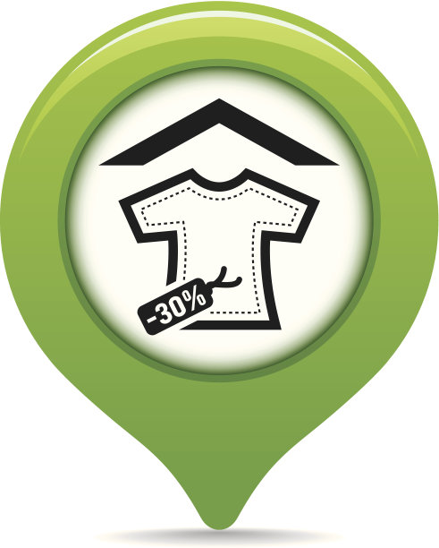 服装店地图指针图片下载