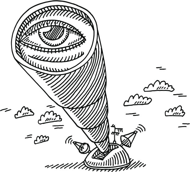 探索望远镜眼图图片下载