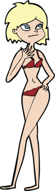 穿着比基尼的卡通女郎图片下载