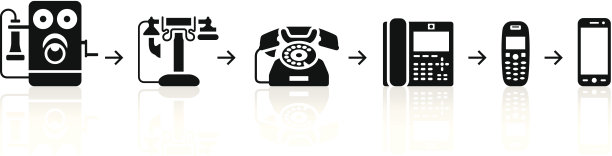 黑色手机进化图片下载