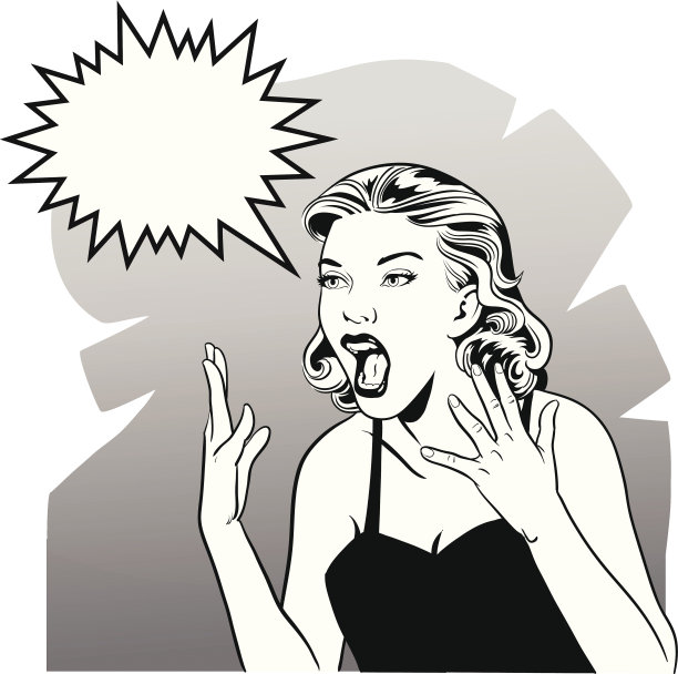 我的天黑白复古女图片下载