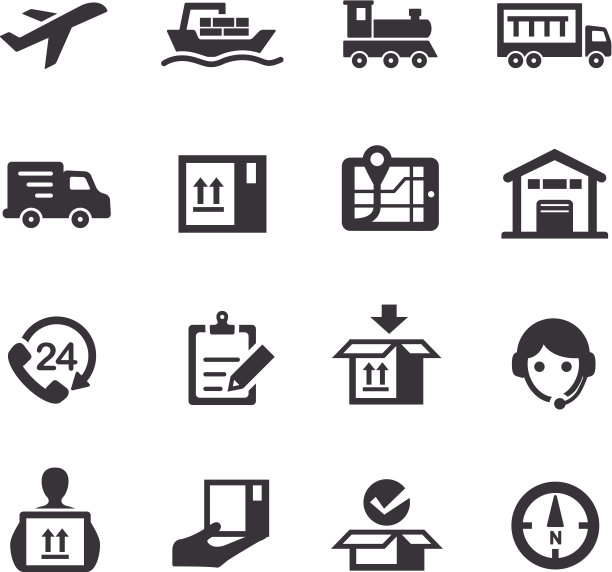 物流和航运图标- Acme系列图片下载