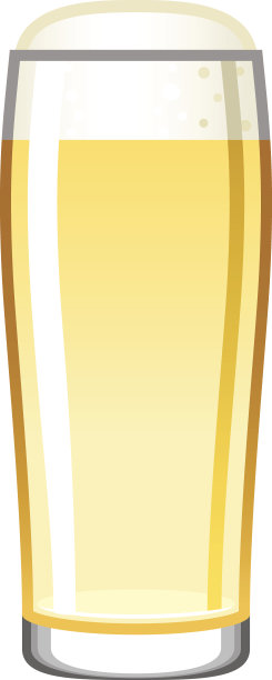 单啤酒杯图标孤立在白色图片下载