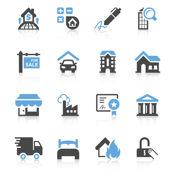 房地产图标设置|简洁系列图片下载