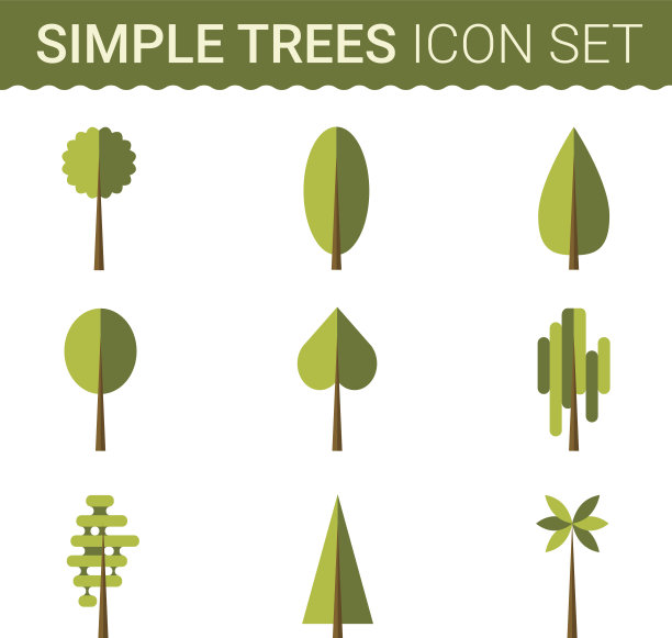 套不同的树、石、草。游戏中的精灵图片下载