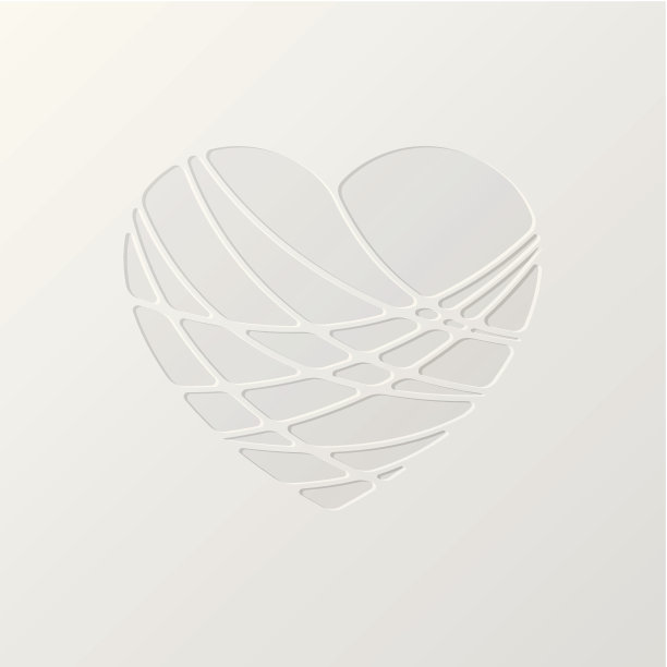 心形的纸情人节卡片图片下载