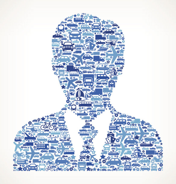 商人对运输免版税的矢量艺术模式图片下载