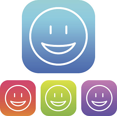 超光界面笑脸图标图片下载