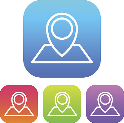 超轻界面地图标记图标图片下载