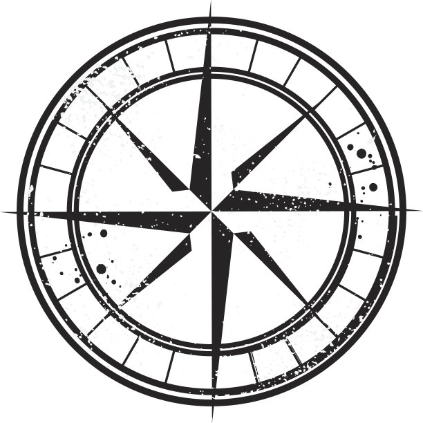 垃圾罗盘玫瑰邮票图片下载