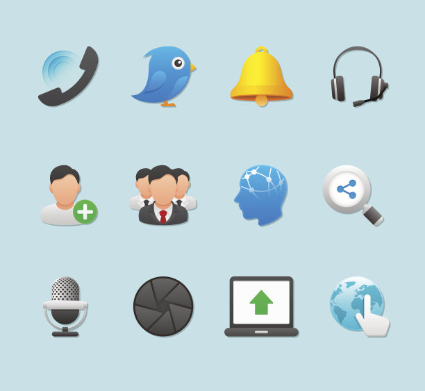 社交媒体图标设置|约塞米蒂系列图片下载