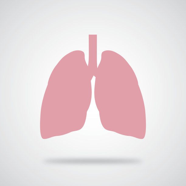 粉红色的肺图标图片下载