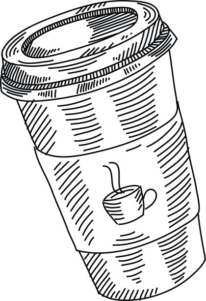 咖啡杯突图片下载