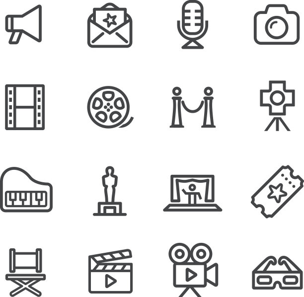 电影工业标志-系列图片下载