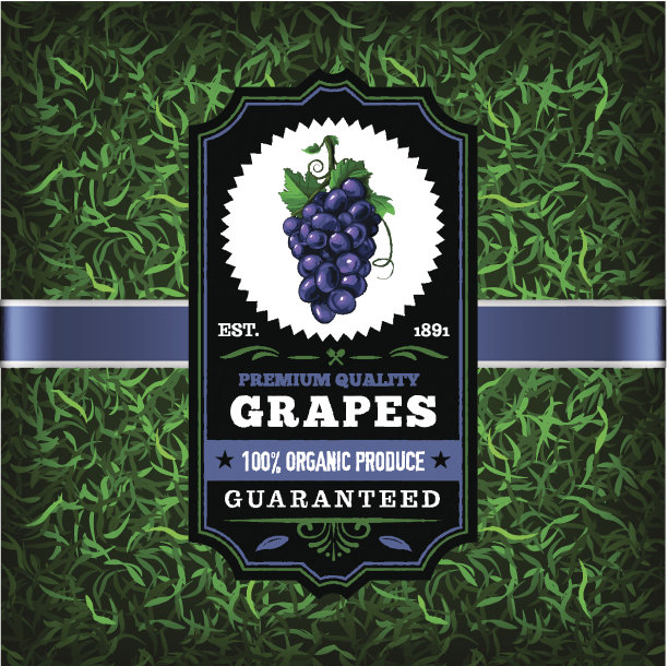 餐饮标签-葡萄图片下载