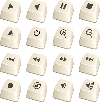 视频电脑按键图标图片下载