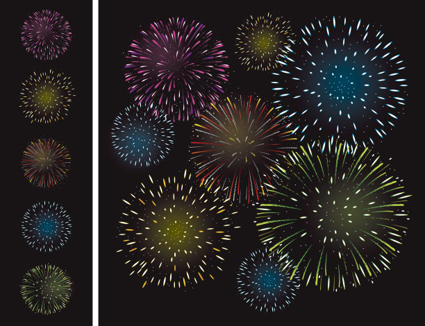 新年的焰火图片下载