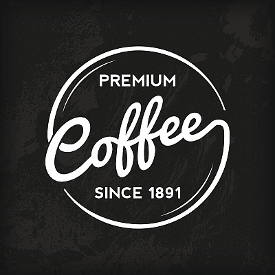 黑板的咖啡品牌图片下载