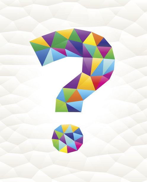 问号三角图案马赛克版税免费矢量艺术图片下载