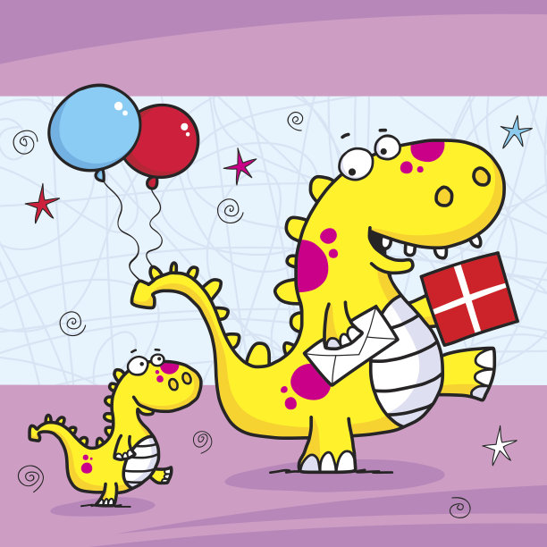 两个小恐龙图片下载