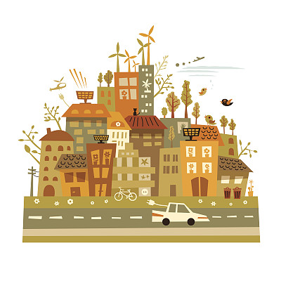 绿色城市图片下载