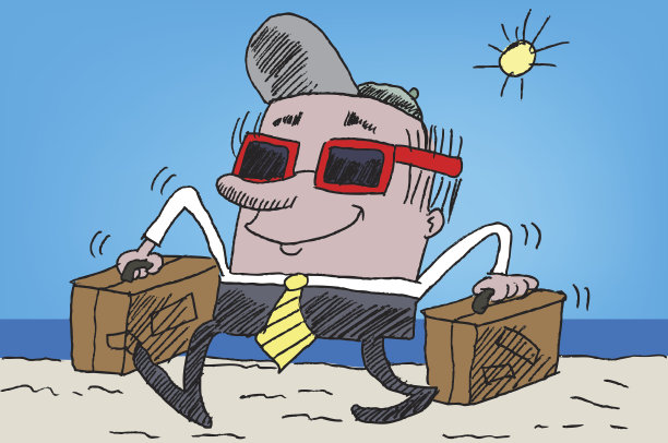 小老板在度假图片下载