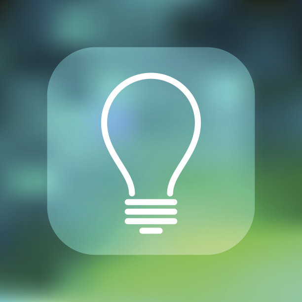 超光接口灯泡图标图片下载