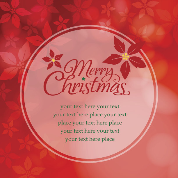 圣诞一品红留言板图片下载