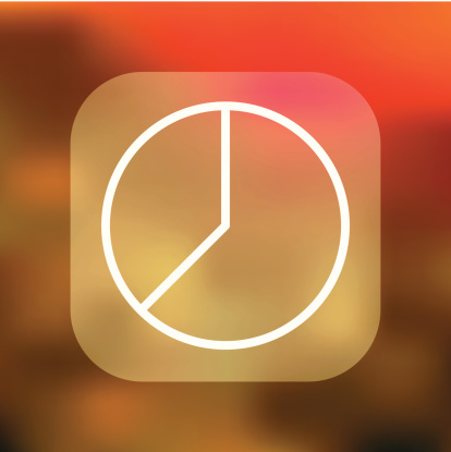 超轻界面饼图图标图片下载