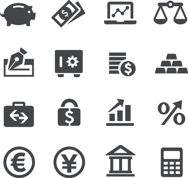 金融图标集-极致系列图片下载