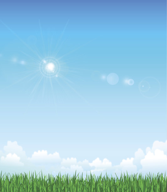 草和天空图片下载