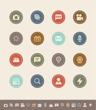 沟通和社交媒体图标图片下载