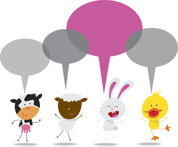 可爱的动物说话图片下载